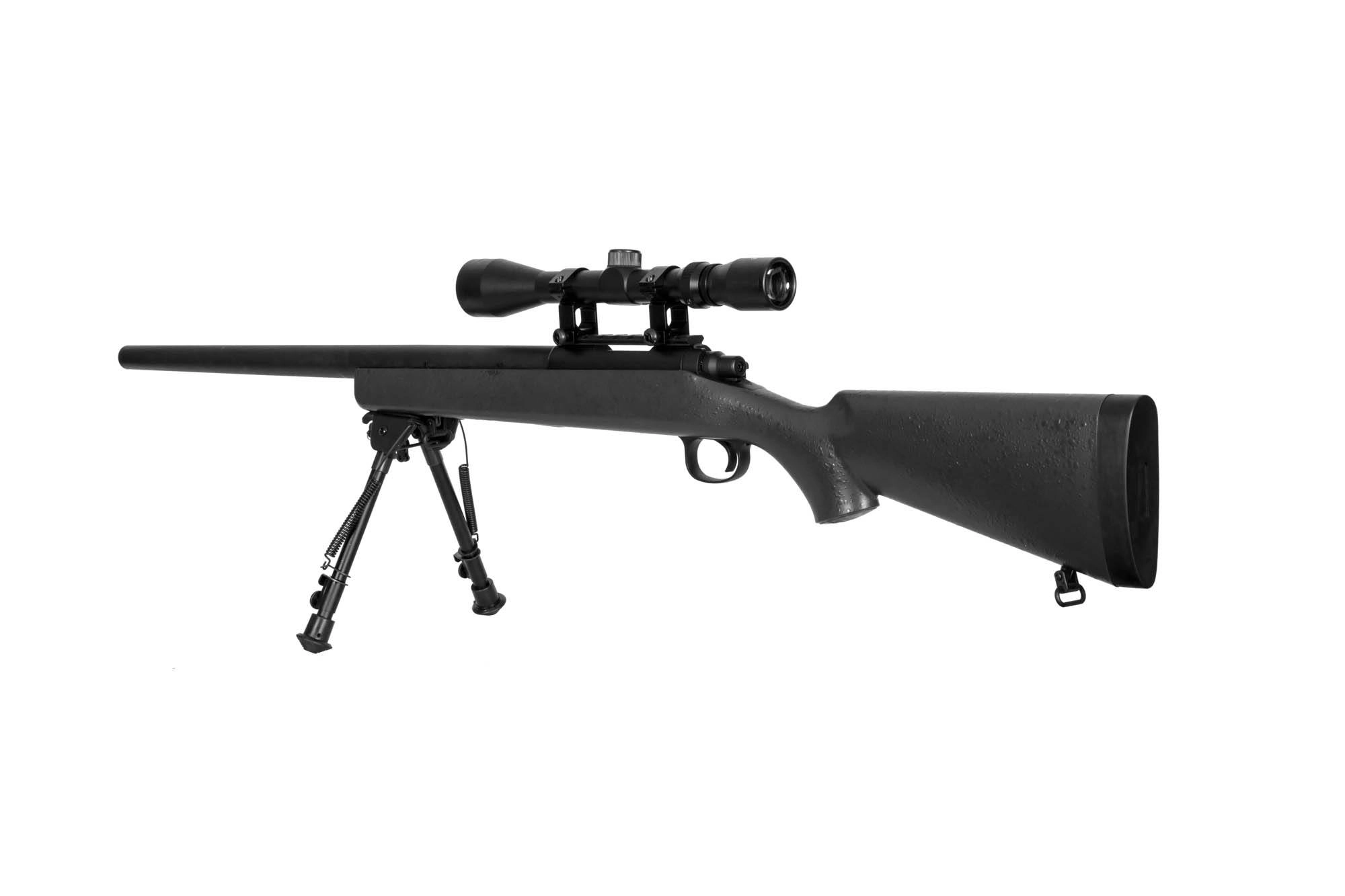 SW-10 Sniper Rifle Replica (with scope and bipod) - black